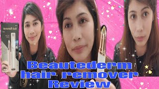 BEAUTEDERM hair remover Review [upl. by Acirrehs]