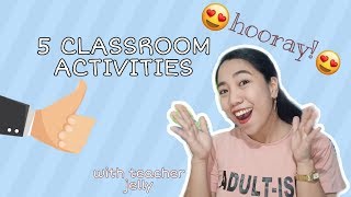 5 ENGAGING CLASSROOM ACTIVITIES  FILIPINO TEACHERS  TAGALOG [upl. by Cottle702]