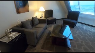 Luxor Las Vegas Room Tour Pyramid Premium Corner Two Queen Suite [upl. by Valene]