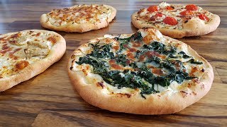 How to Make White Pizza  Pizza Bianca Recipe – 4 Delicious Ways [upl. by Thun]