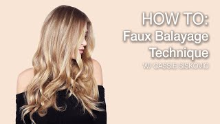 HOW TO Faux Balayage Technique  Kenra Color [upl. by Campos]