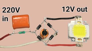 220v to 12v without transformer [upl. by Ramoh]