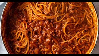 One Pot Pasta Bolognese [upl. by Cornelie]