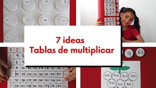 7 ideas para aprender las TABLAS de MULTIPLICAR JUGANDO [upl. by Artemus]