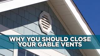 Solved Why You Should Cover Gable Vents  Ep 79 [upl. by Einnil]