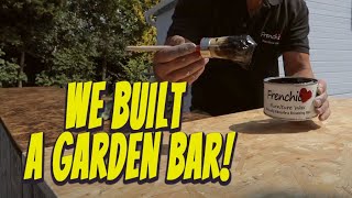 How to build your own outdoor garden bar out of pallets  Frenchic Top Tips [upl. by Marybelle]