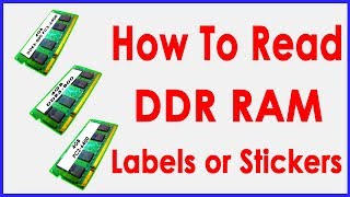 DDR RAM How to read Memory Specifications [upl. by Junko]