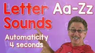 Letter Sounds Automaticity  Upper and Lower Case  4 Seconds  Jack Hartmann [upl. by Hungarian]