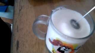 Aerolatte Review Frothing Cold Milk In Under 1 Minute [upl. by Ymia]