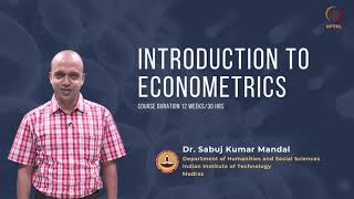 Introduction to Econometrics [upl. by Emyam]