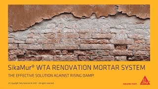 SikaMur® Renovation Mortar System – WTA approved [upl. by Eenaffit]