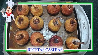 MANZANA AL HORNO CON CANELA Y AZUCAR A MI MANERA [upl. by Ahsennek54]