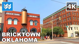 4K Bricktown Canal in Oklahoma City USA  Walking Tour amp Travel Guide Bonus Wheeler Ferris Wheel [upl. by Ardnatal]