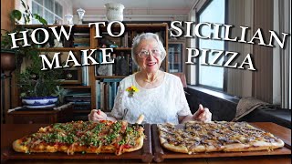 Sicilian Pizza  Kitchen on the Cliff with Giovanna Bellia LaMarca [upl. by Ordnasil]