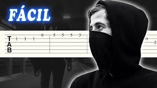 Faded  Alan Walker  FACIL  Guitarra Tutorial [upl. by Onaireves]