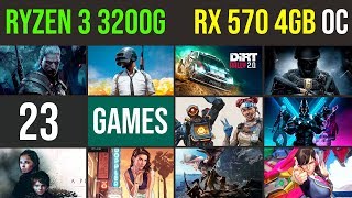 Ryzen 3 3200g  RX 570 4GB Test in 23 GAMES  1080p [upl. by Zevahc325]