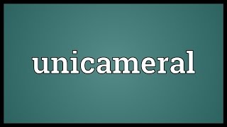 Unicameral Meaning [upl. by Fransen]