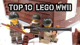 Top 10 Epic LEGO World War II Creations [upl. by Eelytsirk]